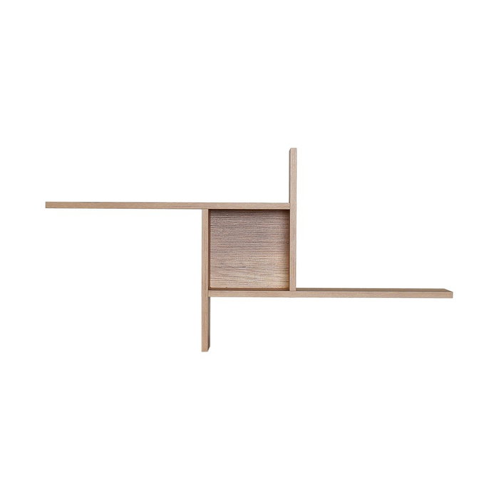 Hanah Home Estantería de pared Nogal claro Hanah Home Estantería de pared Nogal claro